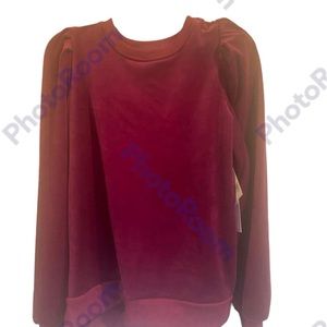 NWT 1State Velvet Long Sleeve Top Size Medium
